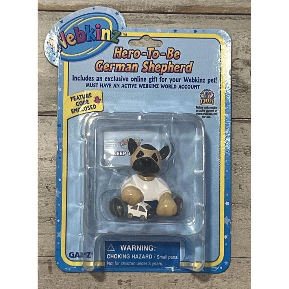 Webkinz Hero-To-Be German Shepherd‎ Series 2 With Feature Code - NEW SEALED